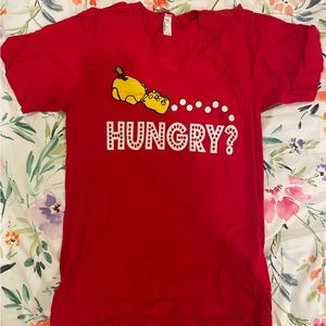 Hungry hungry hippos eat your way vneck